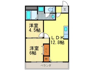 ソシアル弥栄の物件間取画像